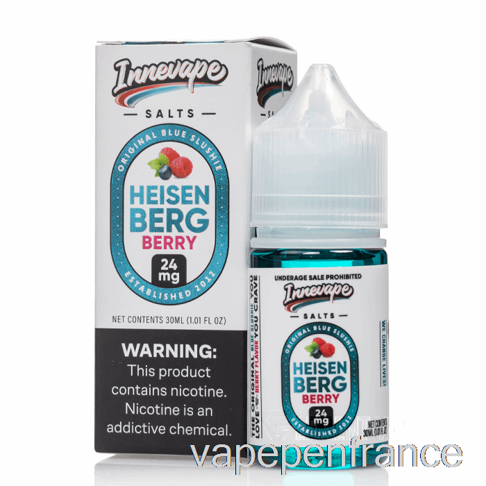 Baie D'Heisenberg - Sels D'Innevape - Stylo Vape 30 Ml 24 Mg